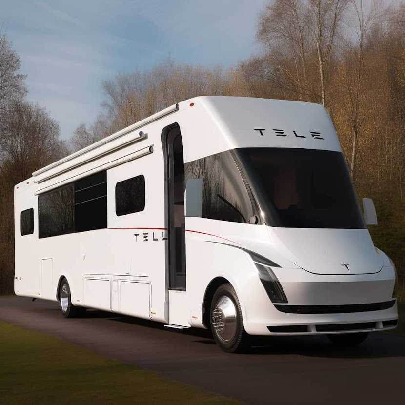 Tesla jako kamper? Nie ma problemu. Sztuczna inteligencja przygotowała piękne wizualizacje. Tesla jako kamper? Nie ma problemu. Sztuczna inteligencja przygotowała piękne wizualizacje.