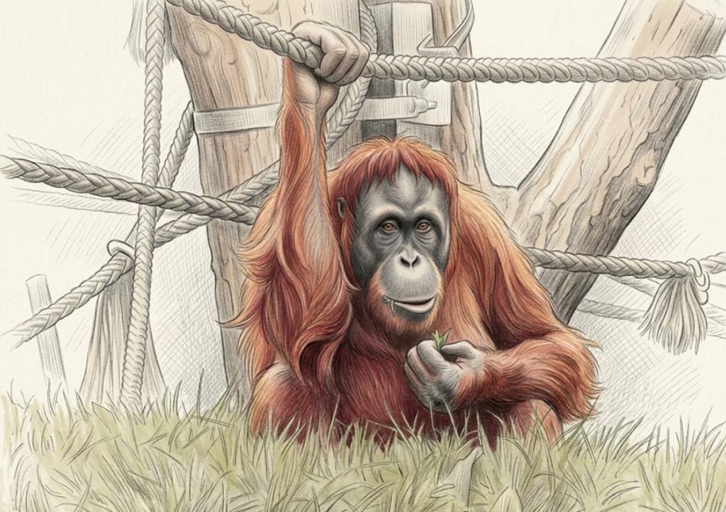 Rudy Geniusz z Koron Drzew: Wszystko, Co Musisz Wiedzieć o Orangutanie Rudy Geniusz z Koron Drzew: Wszystko, Co Musisz Wiedzieć o Orangutanie